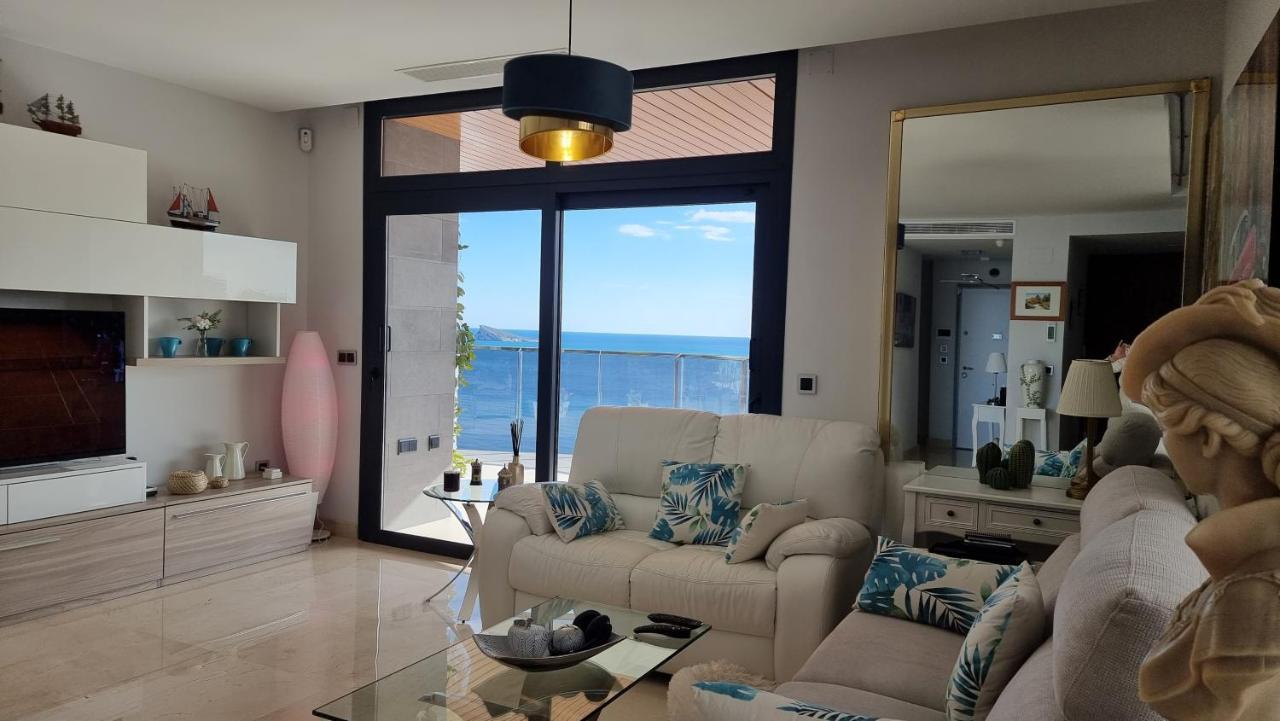 Sunset Waves Benidorm Julieta Vistas Al Mar Premium 200 Mt2 Con Jacuzzi En Terraza Leilighet Eksteriør bilde