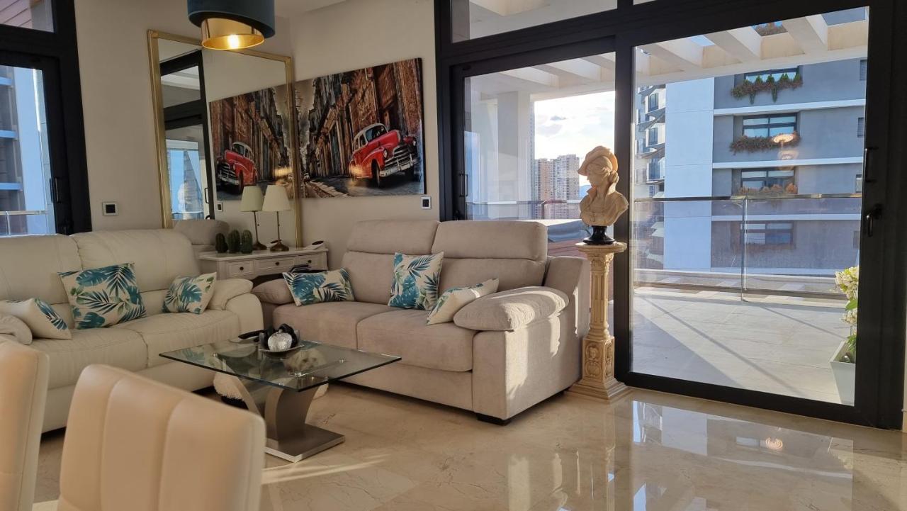 Sunset Waves Benidorm Julieta Vistas Al Mar Premium 200 Mt2 Con Jacuzzi En Terraza Leilighet Eksteriør bilde