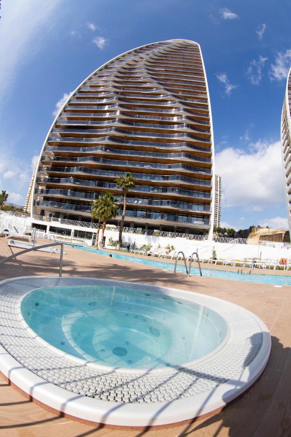 Sunset Waves Benidorm Julieta Vistas Al Mar Premium 200 Mt2 Con Jacuzzi En Terraza Leilighet Eksteriør bilde